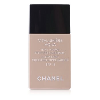 Chanel Base liquida Vitalumiere Aqua Ultra Light Skin Perfecting Make Up SFP 15 - # 20 Beige