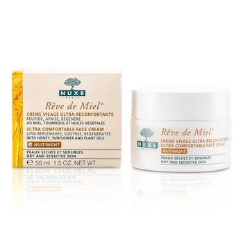 Creme facial noturno Reve De Miel Ultra Comfortable (pele seca & sensível )