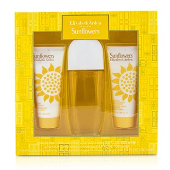 Sunflowers Coffret: Eau De Toilette Spray 100ml/3.3oz + Body Lotion 100ml/3.3oz + Hydrating Cream Cleanser 100ml/3.3oz