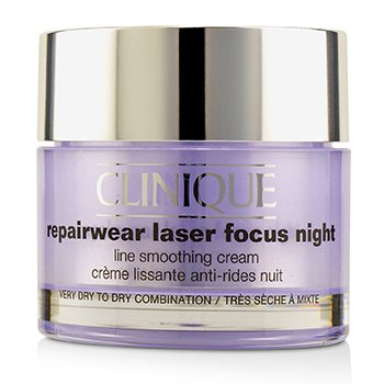 Clinique Repairwear Laser Focus Night Line Smoothing Cream - Combinação Muito Seca a Seca