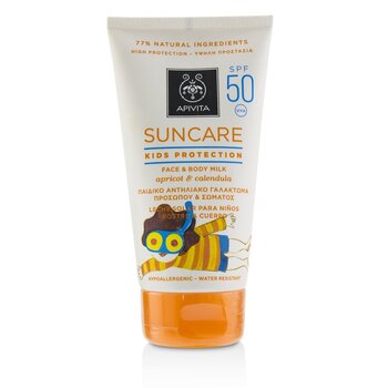 Suncare Kids Protection Face & Body Milk SPF 50 With Apricot & Calendula