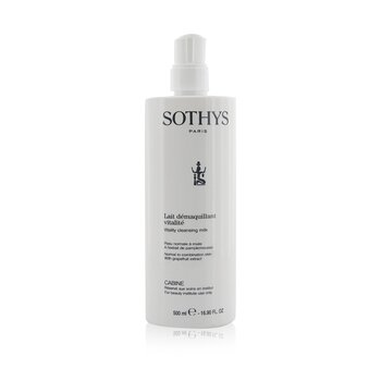 Sothys Vitality Cleansing Milk - Para pele normal a mista, com extrato de toranja (tamanho de salão)