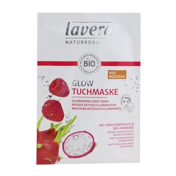 Lavera Sheet Mask - Illuminating (Com Fruta do Dragão Orgânica e Framboesa Orgânica)