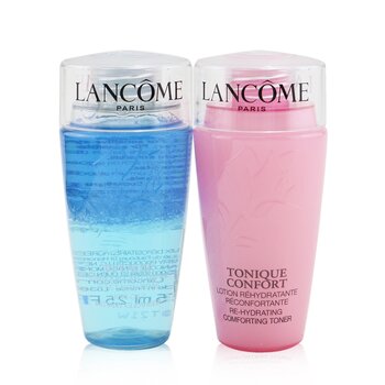 Lancôme Meu conjunto de itens essenciais de limpeza: Bi-Facil 75ml + Confort Tonique 75ml