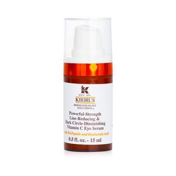 Kiehls Dermatologist Solutions Soro para os olhos com vitamina C poderoso para reduzir linhas e diminuir olheiras
