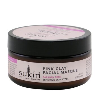 Máscara facial de argila rosa sensível (tipos de pele sensível)