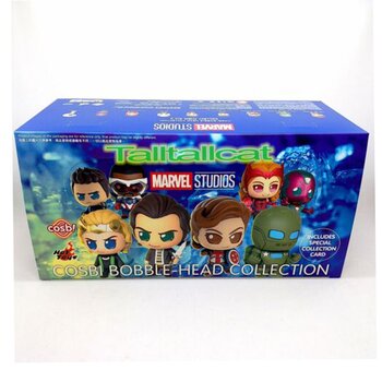 Brinquedos quentes Marvel Studio Disney+ Cosbi Bobble-Head Collection (Case of 8 Blind Boxes)