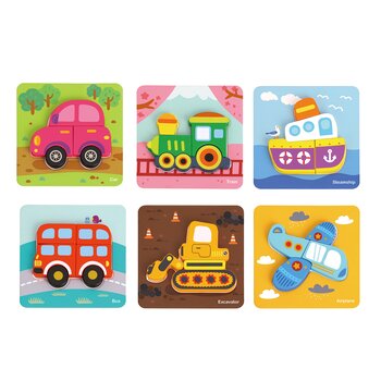 Tooky Toy Company 6 In Mini Transportation Puzzle