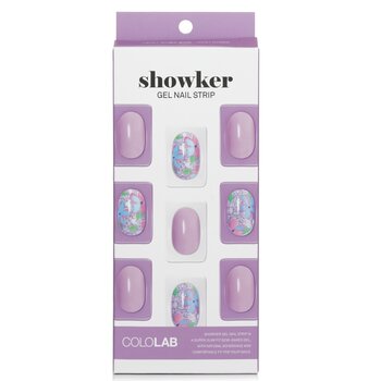 Cololab Showker Gel Nail Strip # CSA311 Violet Flower