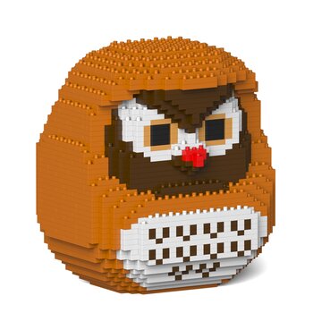 Owl Daruma Doll 01S Building Bricks Set