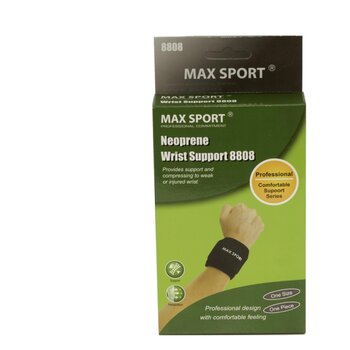 MAX SPORT Neoprene Wrist Support, One Piece, Size Free