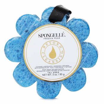 Spongelle Wild Flower Soap Sponge - Freesia Pear (Blue)