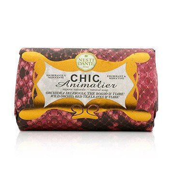 Nesti Dante Sabonete Chic Animalier Natural - Orquídea Selvagem, Folhas de Chá Vermelho e Tiara