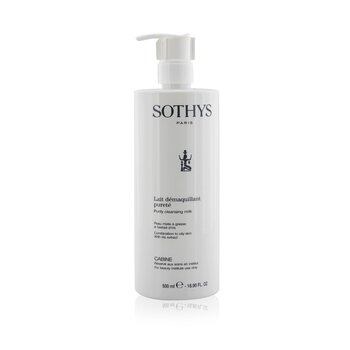 Sothys Leite de Limpeza Purity - Para pele mista a oleosa, com extrato de íris (tamanho do salão)