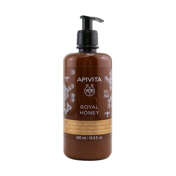 Apivita Gel de banho cremoso Royal Honey com óleos essenciais - Ecopack