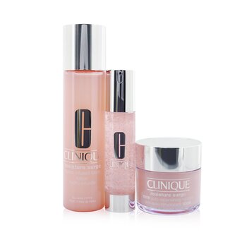 Moisture Surge Dewy For Days Set: 100H Hydrator 125ml+ Hydrating Supercharged Concentrate 48ml+ Hydro-Infused Lotion 200ml