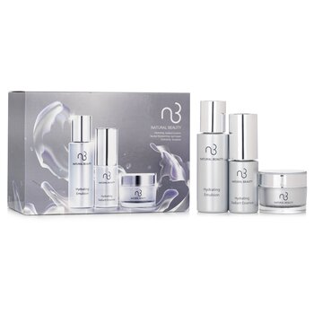 Natural Beauty Travel Set: Hydrating Emulsion 30ml + Hydrating Radiance Essence 14ml + Revital Moisturising Gel Cream 14g