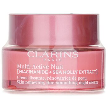 Clarins Multi-Active Nuit (Niacinamide + Sea Holly Extract) Skin Renewing Line-Smoothing Night Cream All Skin Types