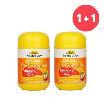 CAMINHO DA NATUREZA ?1+1 Set?Kids Smart Vita Gummies Vitamin C + Zinc 60 Pastilles